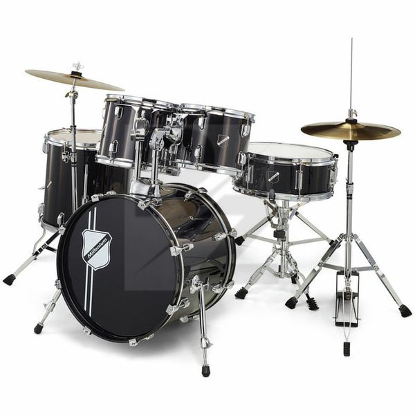 Millenium Focus 18 Drum Set Black Image Millenium Focus 18 Drum Set Black
