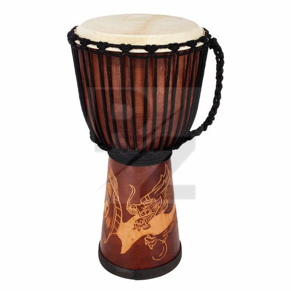 Image Terre Djembe Carved Dragon 60cm