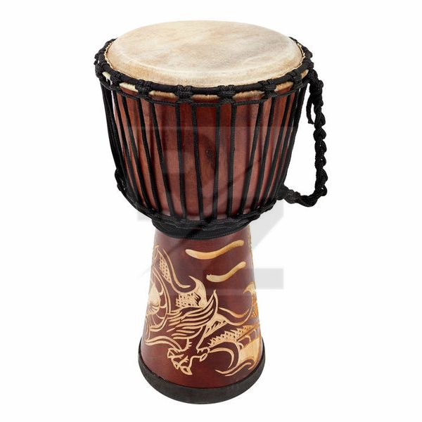 Image Terre Djembe Carved Dragon 50cm