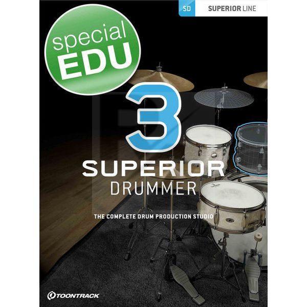 Toontrack Superior Drummer 3 EDU Image Toontrack Superior Drummer 3 EDU