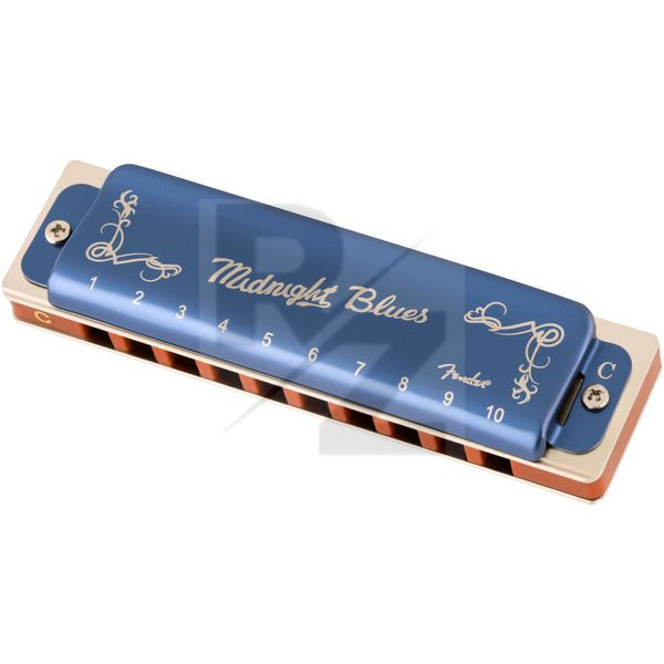 Fender Midnight Blues Harmonica in C Image Fender Midnight Blues Harmonica in C