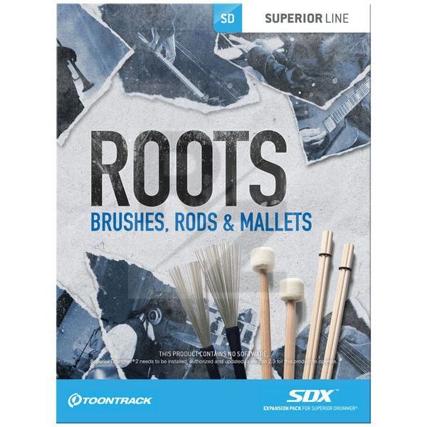 Toontrack SDX Roots-Brushes, Rods & Mal. Image Toontrack SDX Roots-Brushes, Rods & Mal.