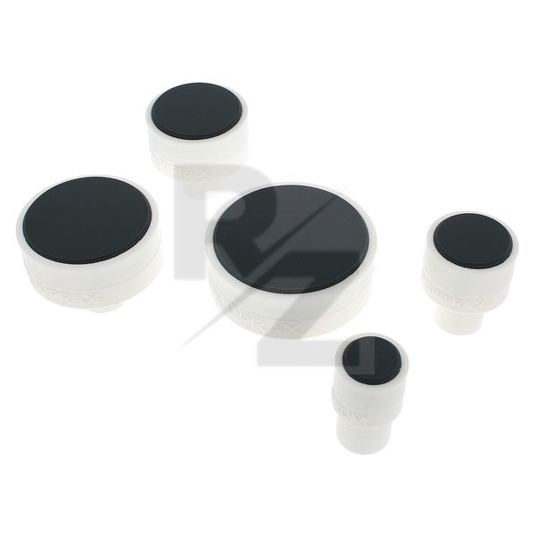 Image Drumprax Take 5 Practice Pads White
