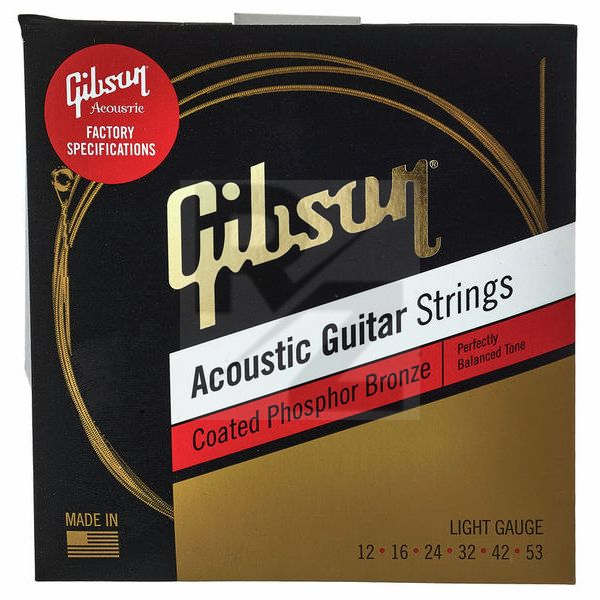 Gibson Coated Phosphor Bronze Light Image Gibson Coated Phosphor Bronze Light