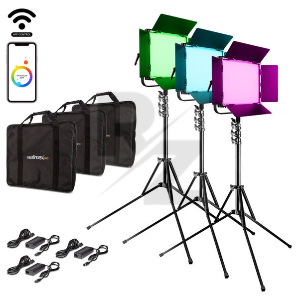 Image Walimex pro Rainbow 50W RGBWW Set 3