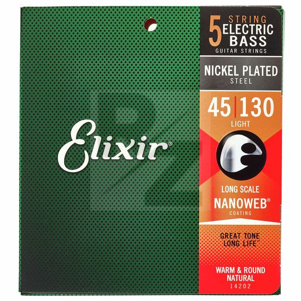 Image Elixir 14202 Nanoweb 5-String Light
