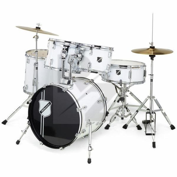 Millenium Focus 18 Drum Set White Image Millenium Focus 18 Drum Set White