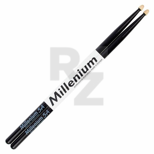 Millenium H5A Hickory Sticks Black Image Millenium H5A Hickory Sticks Black