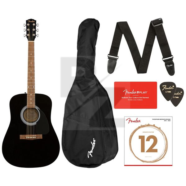 Fender FA-115 II BK Dreadnought Pack Image Fender FA-115 II BK Dreadnought Pack