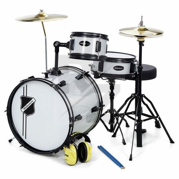 Millenium Youngster Drum Set Bdl. Silver Image Millenium Youngster Drum Set Bdl. Silver