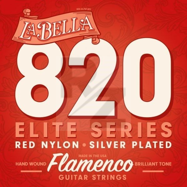 Image La Bella 820 Red Nylon Flamenco Strings