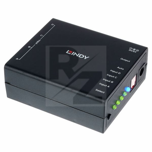 Lindy optical 4 Port Audio Switch Image Lindy optical 4 Port Audio Switch