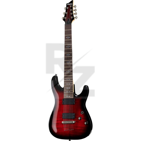 Image Schecter Demon-7 Crimson Red Burst