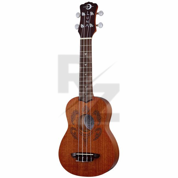 Image Luna Guitars Uke Tribal Turtle Soprano Pack