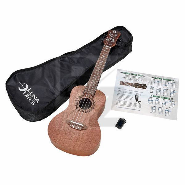 Image Luna Guitars Vintage Mahogany Concert Pack