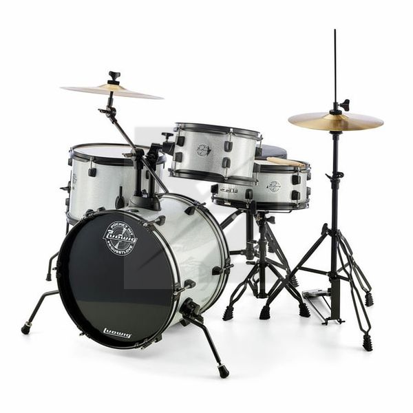 Ludwig Pocket Kit - Silver Sparkle Image Ludwig Pocket Kit - Silver Sparkle