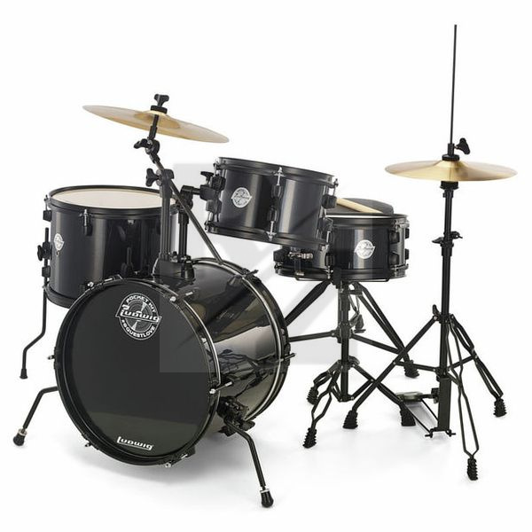 Ludwig Pocket Kit - Black Sparkle Image Ludwig Pocket Kit - Black Sparkle