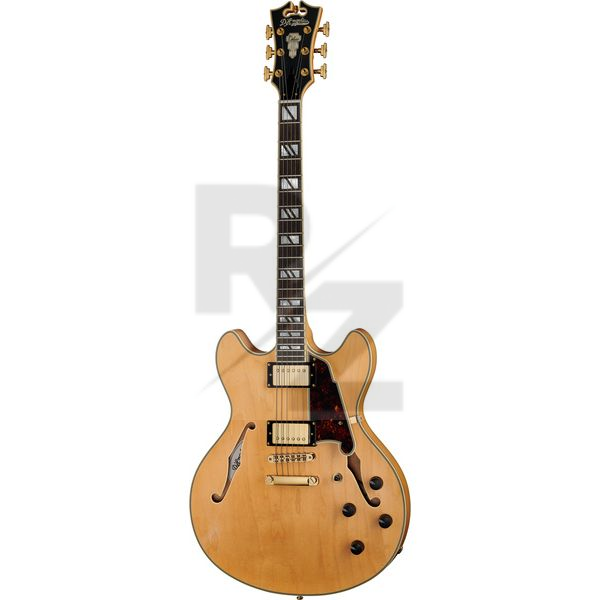 D'Angelico Deluxe DC Satin Honey Image D'Angelico Deluxe DC Satin Honey