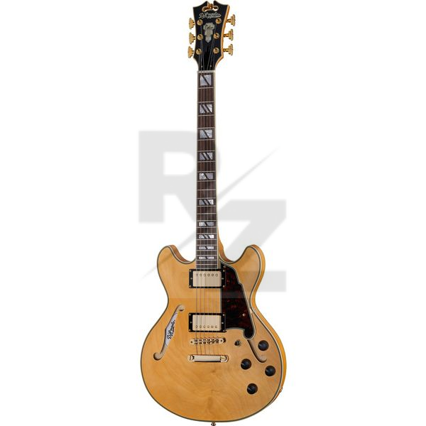 D'Angelico Deluxe Mini DC Satin Honey Image D'Angelico Deluxe Mini DC Satin Honey