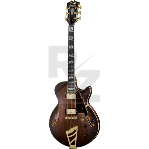 Image D'Angelico Deluxe SS Satin Brown Burst