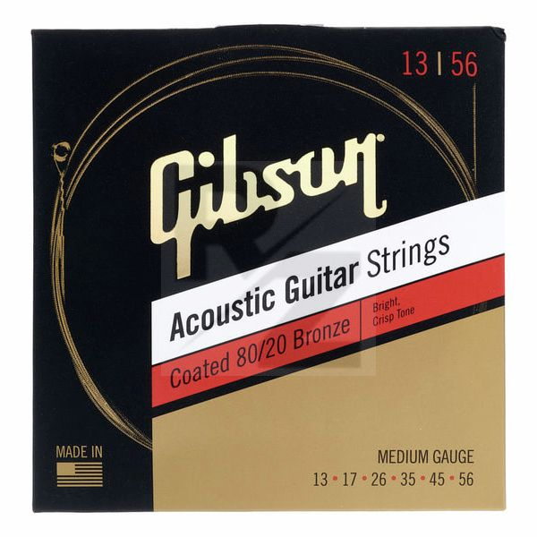 Gibson Coated 80/20 Bronze Medium Image Gibson Coated 80/20 Bronze Medium