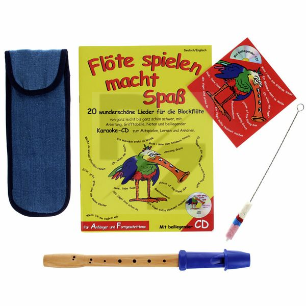 Image Streetlife Music Soprano Recorder Set Blue