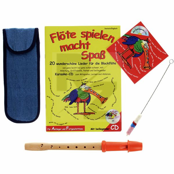 Image Streetlife Music Soprano Recorder Set Orange