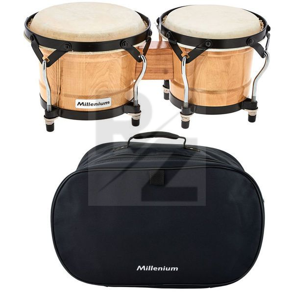 Image Millenium Bongo Set Natural + Gigbag