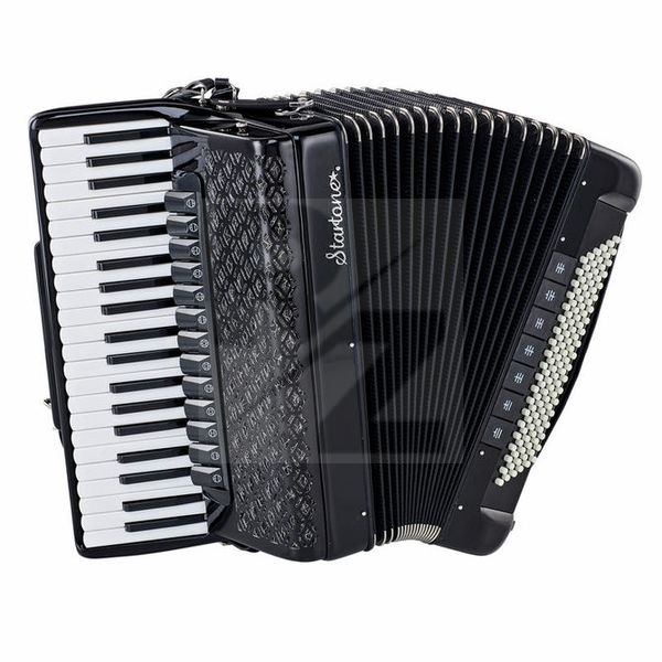 Startone Piano Accordion 120 IV Black Image Startone Piano Accordion 120 IV Black