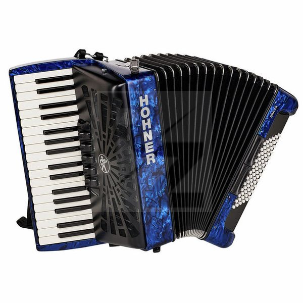 Image Hohner Bravo III 72 Blue silent key