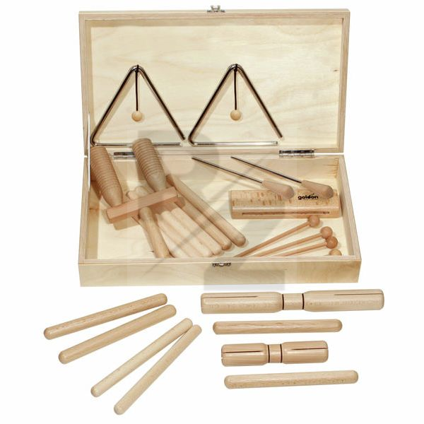 Image Goldon Percussion Set 1 in Wood Box