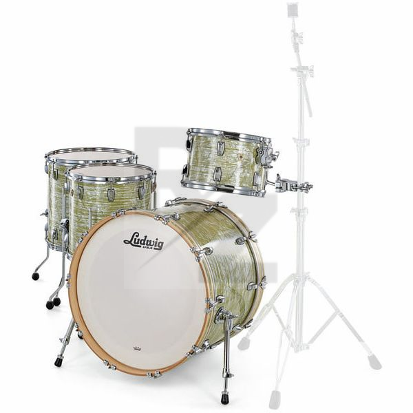 Ludwig Classic Maple 4pcs Olive Pearl Image Ludwig Classic Maple 4pcs Olive Pearl