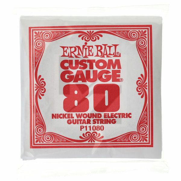 Ernie Ball 080 Single String Wound Set Image Ernie Ball 080 Single String Wound Set