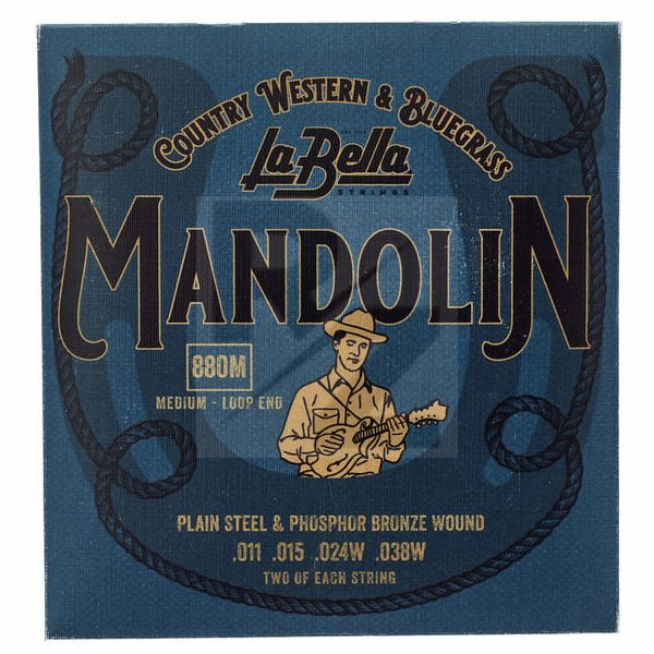 Image La Bella 880M Mandolin Ph.Br. Medium