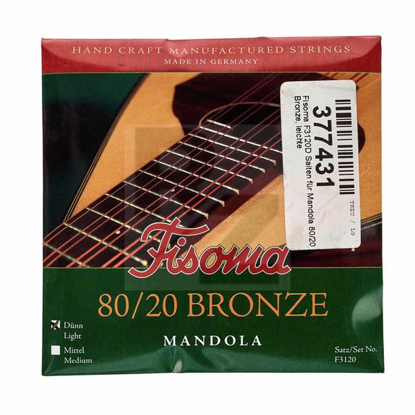 Fisoma F3120D Mandola Strings 80/20 Image Fisoma F3120D Mandola Strings 80/20