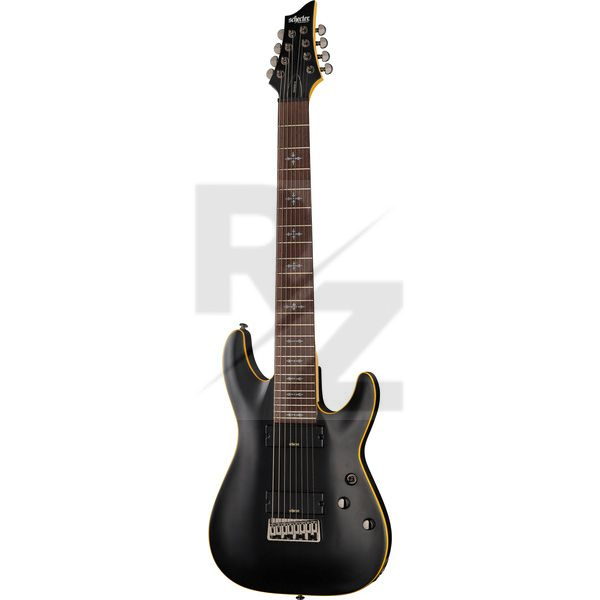 Image Schecter Demon-8 Aged Black Satin