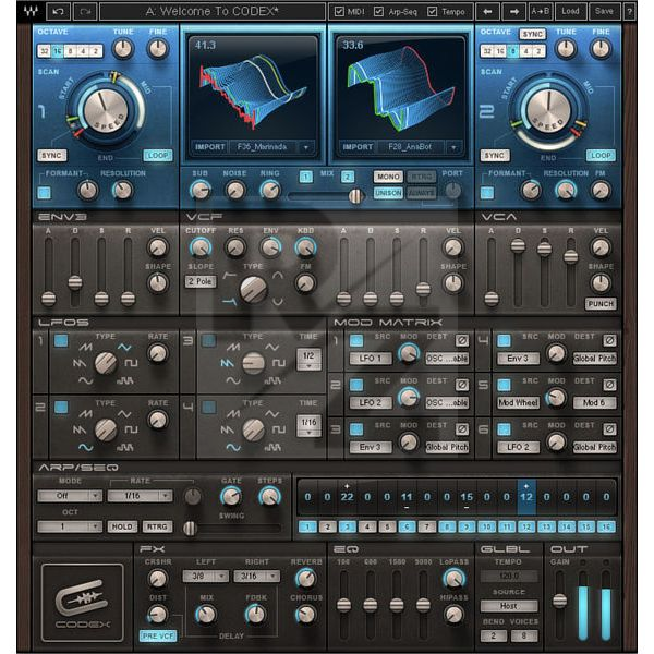 Image Waves Codex Wavetable Synth