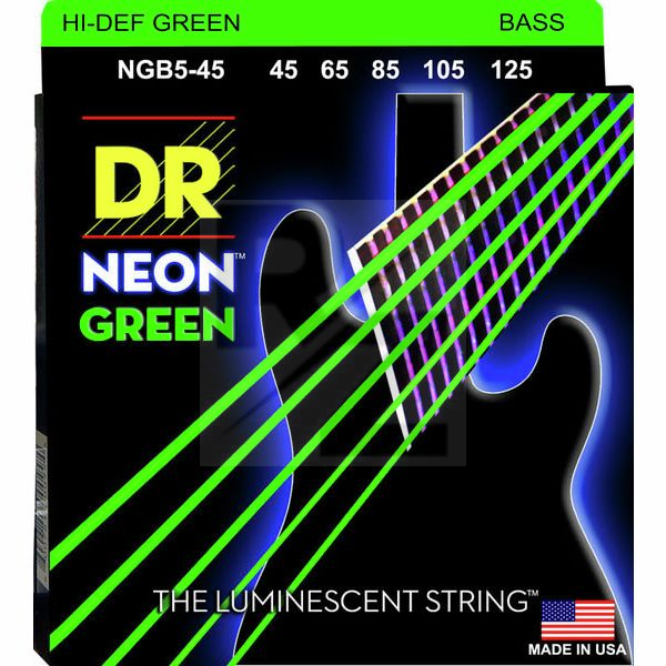 Image DR Strings Neon Green NGB5-45