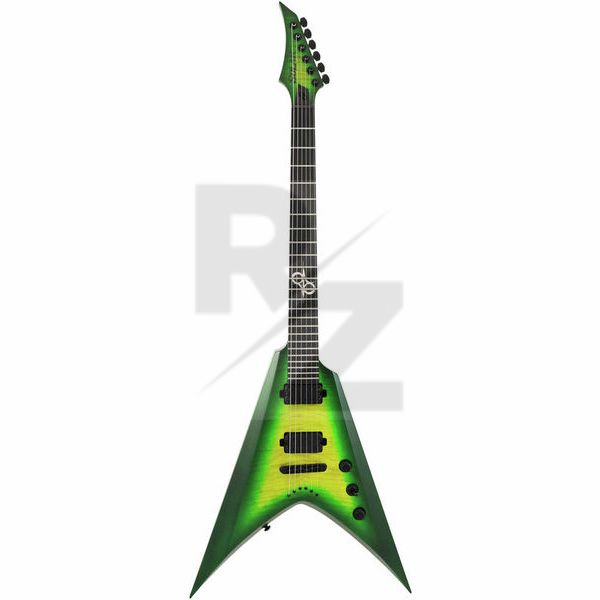 Image Solar Guitars V2.6LB Flame Lime Burst Matte