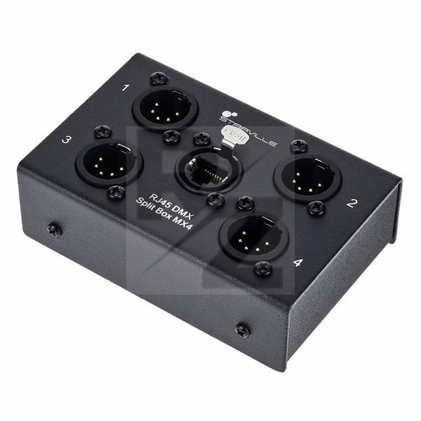 Image Stairville RJ45 DMX Split Box MX4-5pin