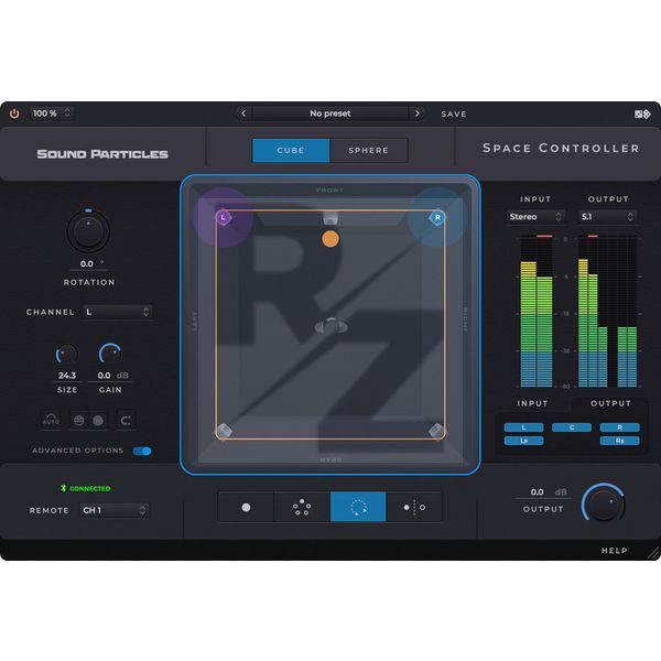 Image Sound Particles Space Controller Standard