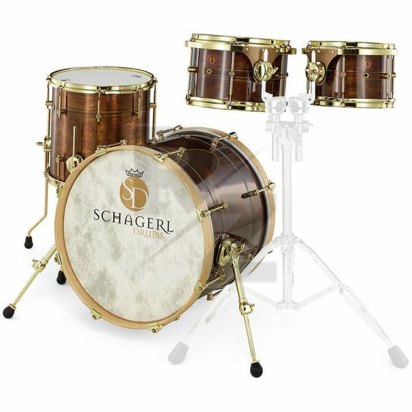Schagerl Drums Dark Vintage Studio Kit Gold Image Schagerl Drums Dark Vintage Studio Kit Gold