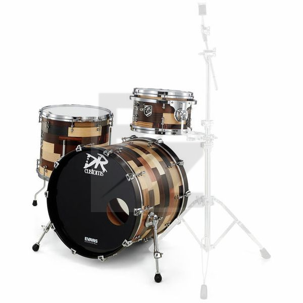 DR Customs Patchwork Drum Set Image DR Customs Patchwork Drum Set