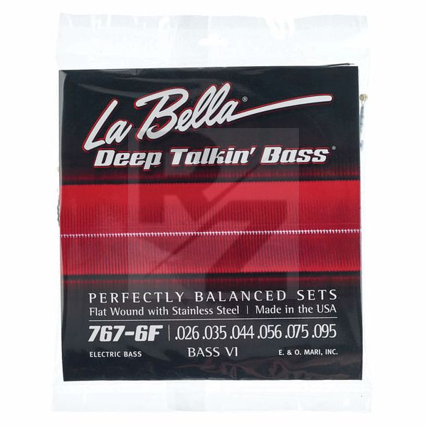 Image La Bella 767-6F Bass VI Flat