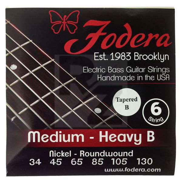 Image Fodera 6-String Set Ni Med Heavy B TB