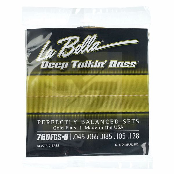 Image La Bella 760FGS-B DT'Bass Gold Flats