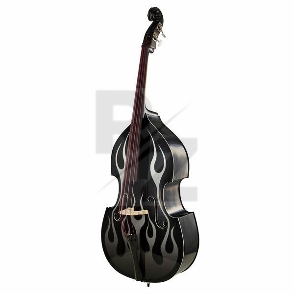 Image Thomann Rockabilly Slap Flames BK/RD