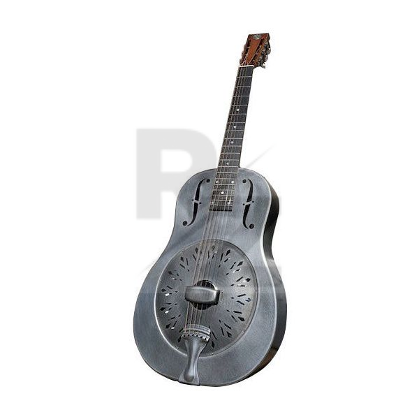 Image National Reso-Phonic Raw Steel Single Cone 12 Fret