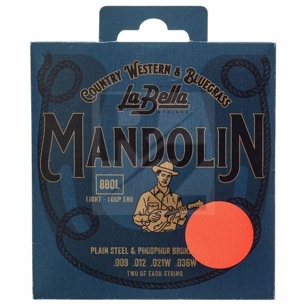 Image La Bella 880L Mandolin Ph.Br. Light