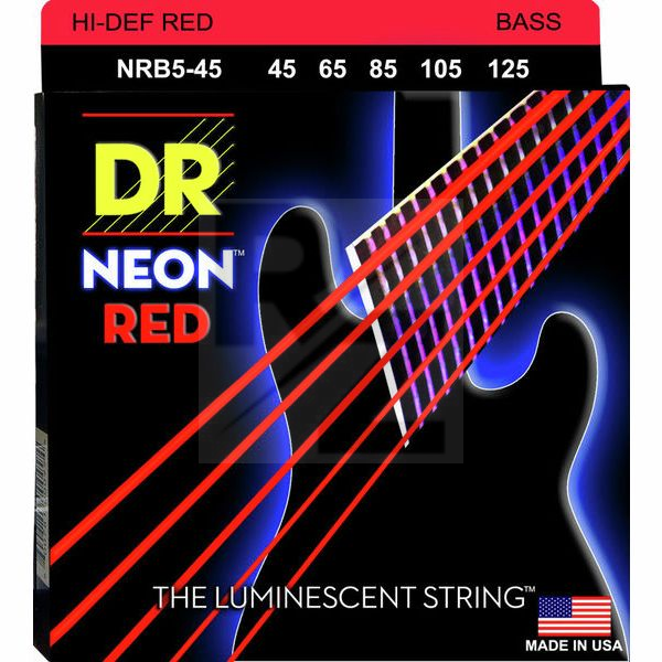 Image DR Strings Neon Red NRB5-45